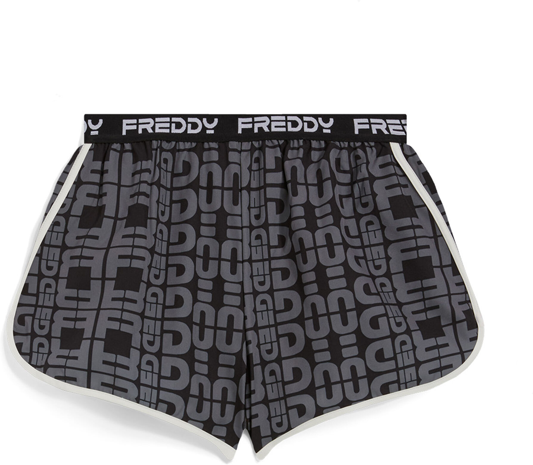 Freddy Short da mare modello da donna con stampa logo all over Nero Donna Small