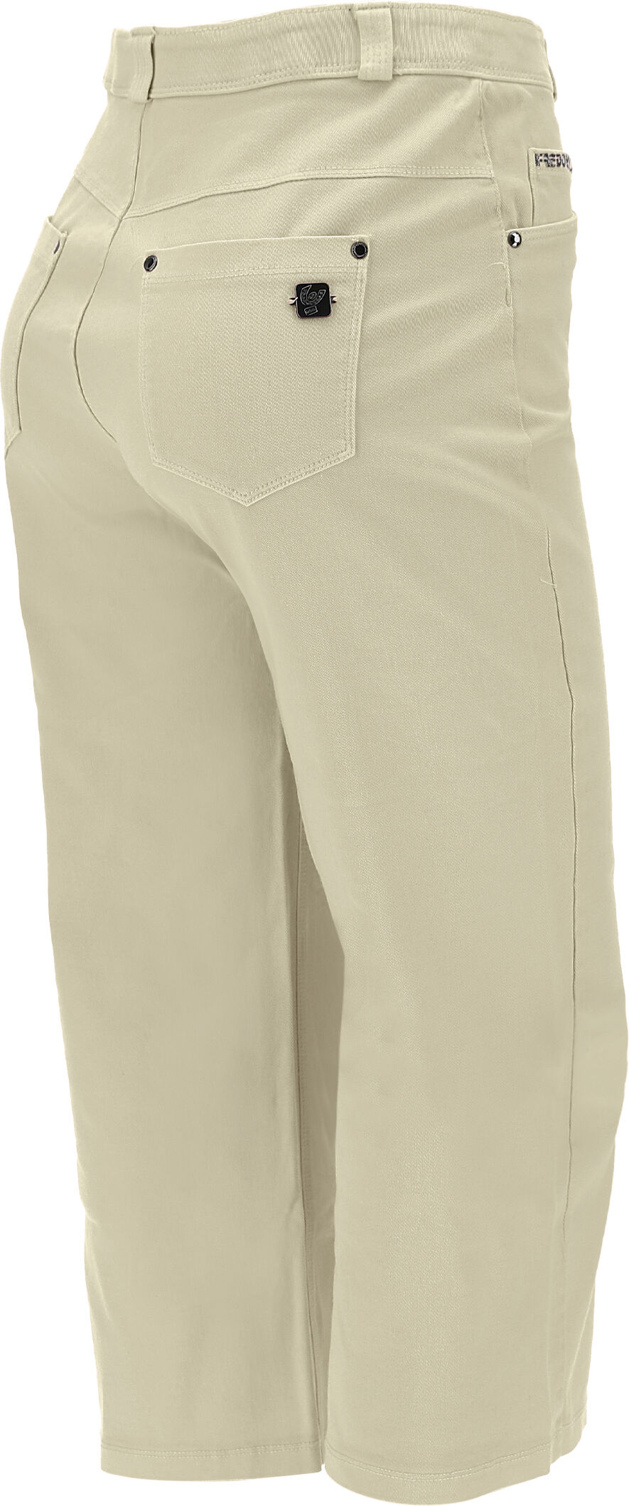 Freddy Pantaloni capri  BLACK gamba ampia tessuto colorato Brown Rice Donna Extra Small