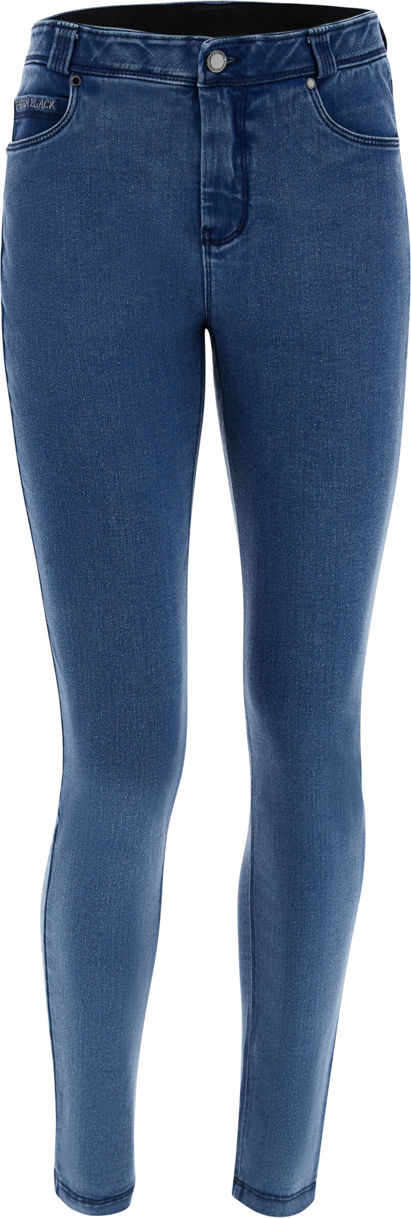 Freddy Jeans slim classico  BLACK in denim elasticizzato Light Blue-Seams On Tone Donna Small