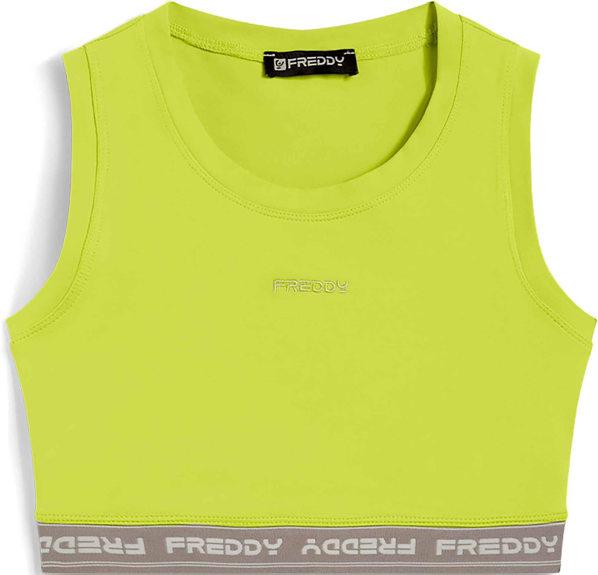 Freddy Top sportivo in heavy jersey stretch con elastico logato Evening Primrose Donna Small