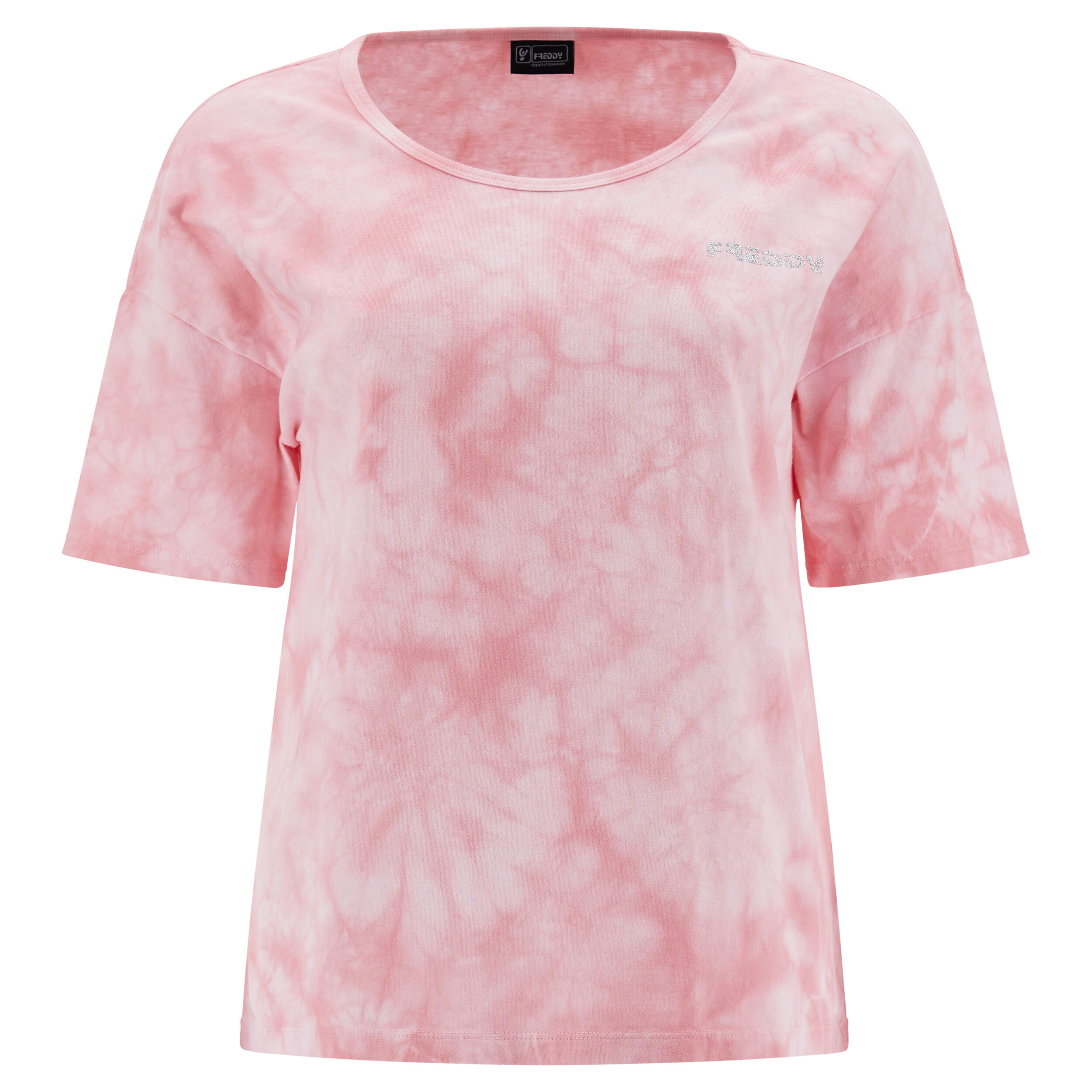 Freddy T-shirt comfort fit in jersey leggero tie dye Tie Dye Pink Donna Large