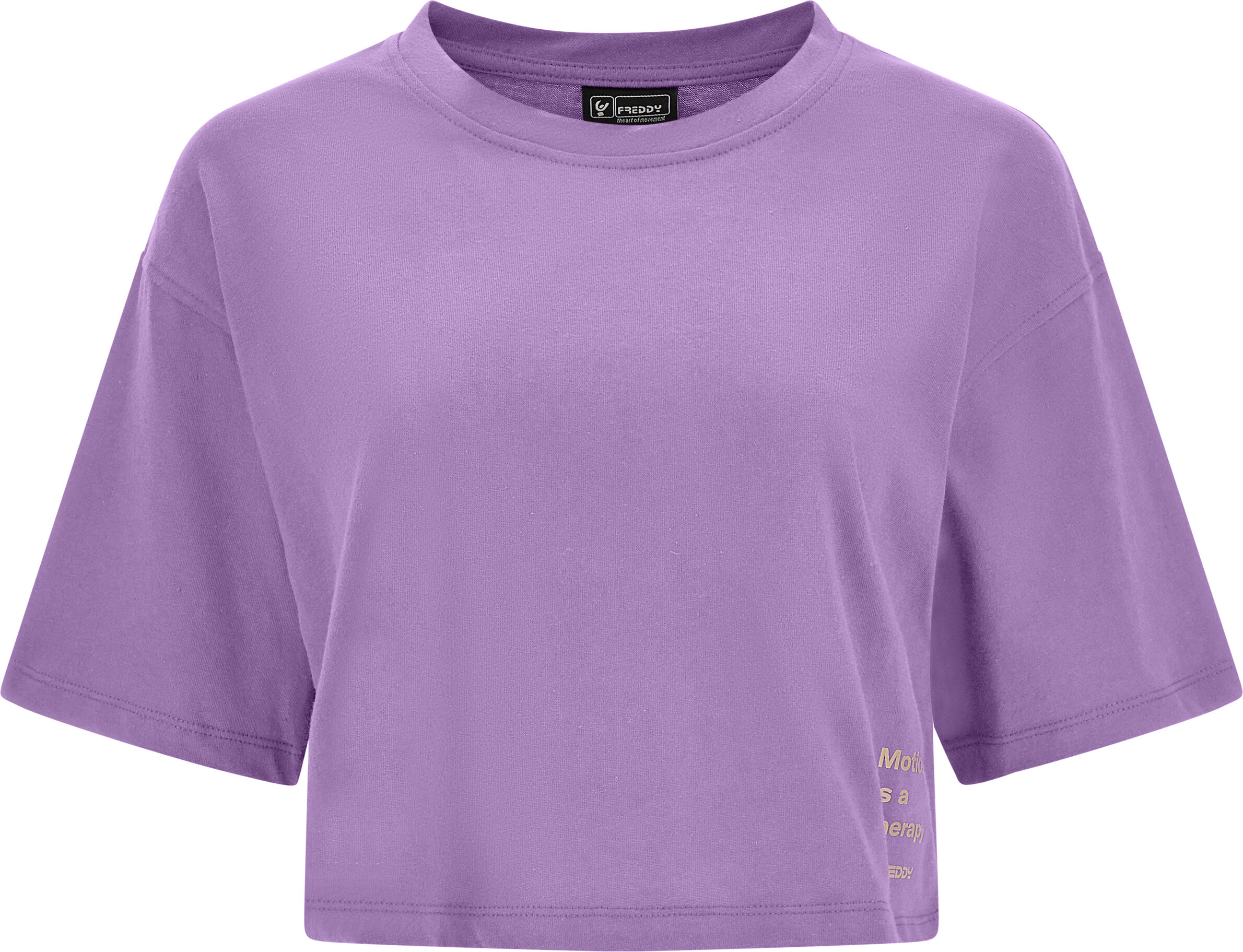 Freddy T-shirt corta comfort fit con stampa sul fianco English Lavander Donna Medium