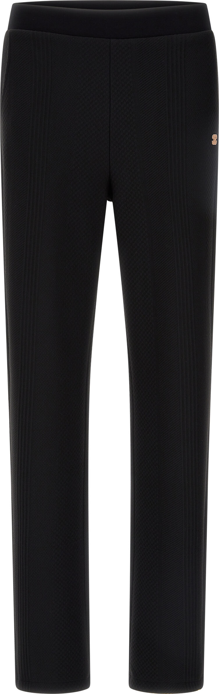 Freddy Pantaloni in felpa bonded effetto lana a trecce Nero Donna Large