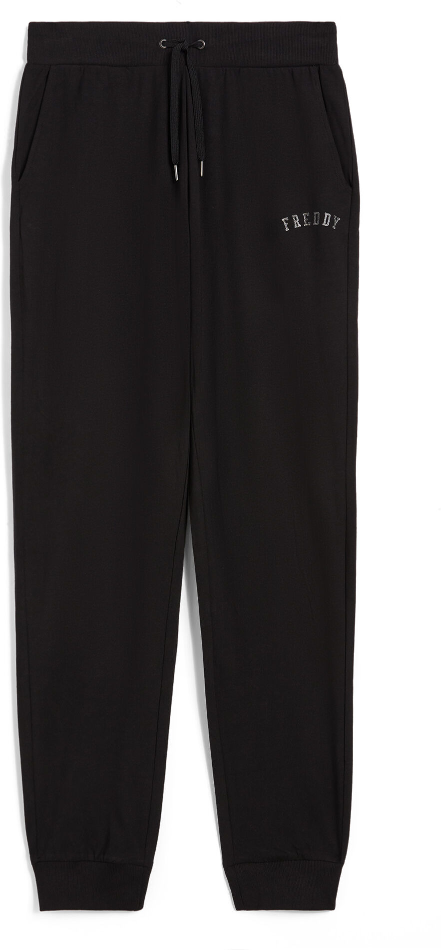 Freddy Pantaloni sportivi regular fit in heavy jersey stretch Nero Donna Small