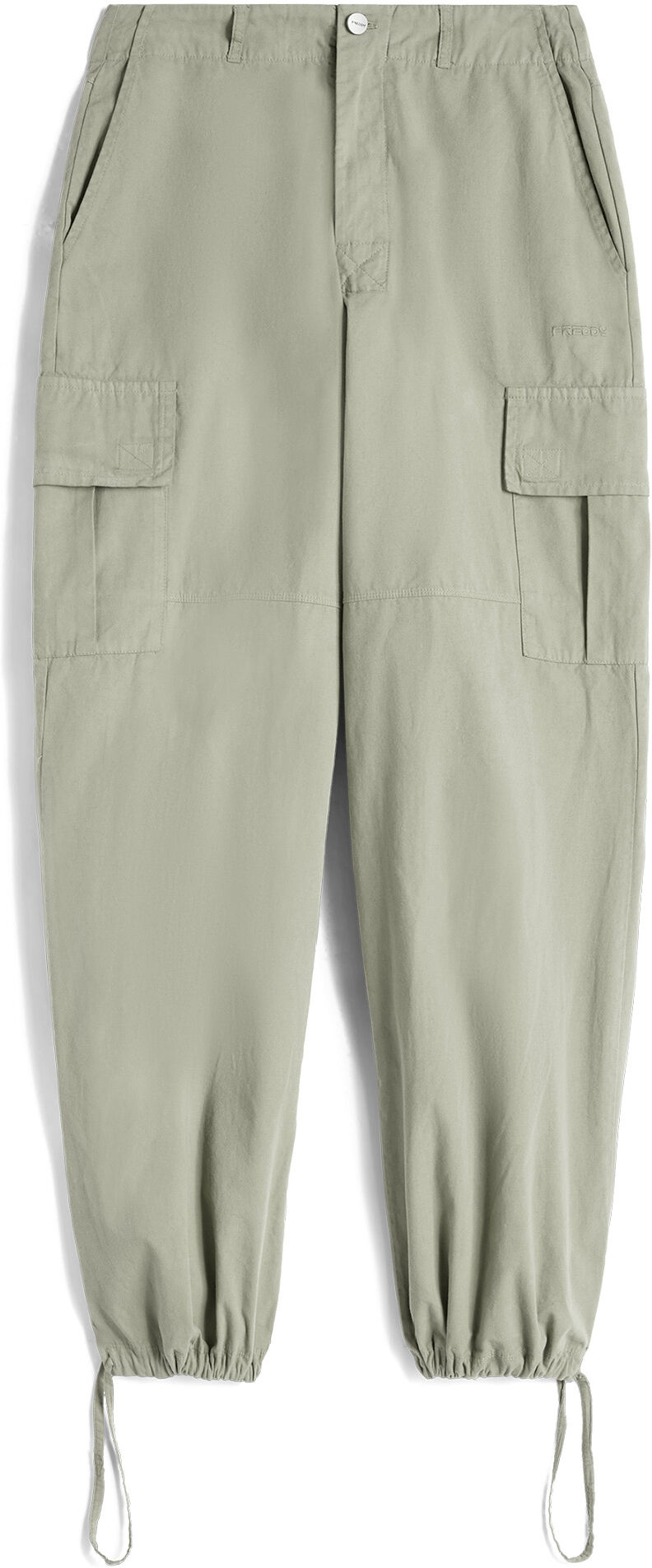 Freddy Pantaloni cargo in canvas tinto capo Seagrass Direct Dyed Donna Small