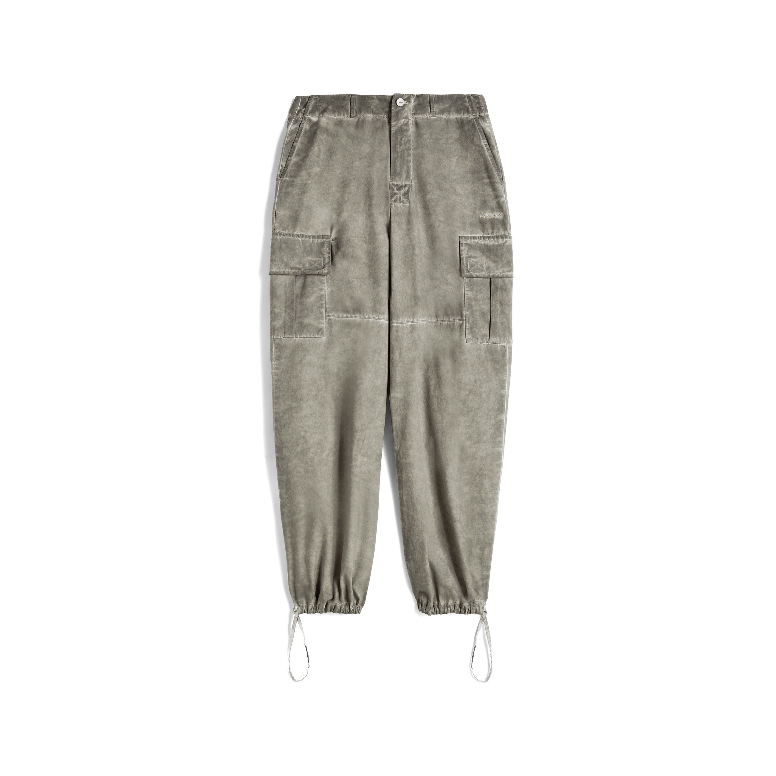 Freddy Pantaloni cargo in canvas tinto capo cold dyed Frost Gray Cold Dyed Donna Medium