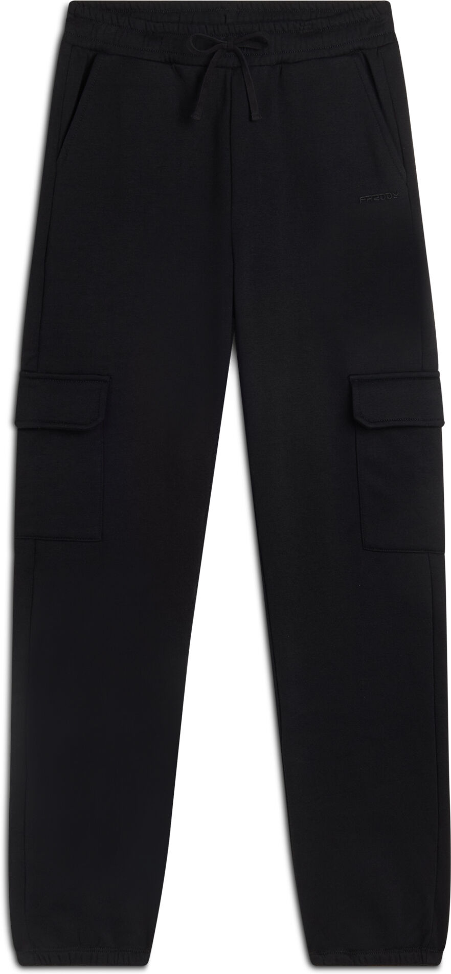 Freddy Pantaloni joggers da donna con tasche laterali stile cargo Nero Donna Small