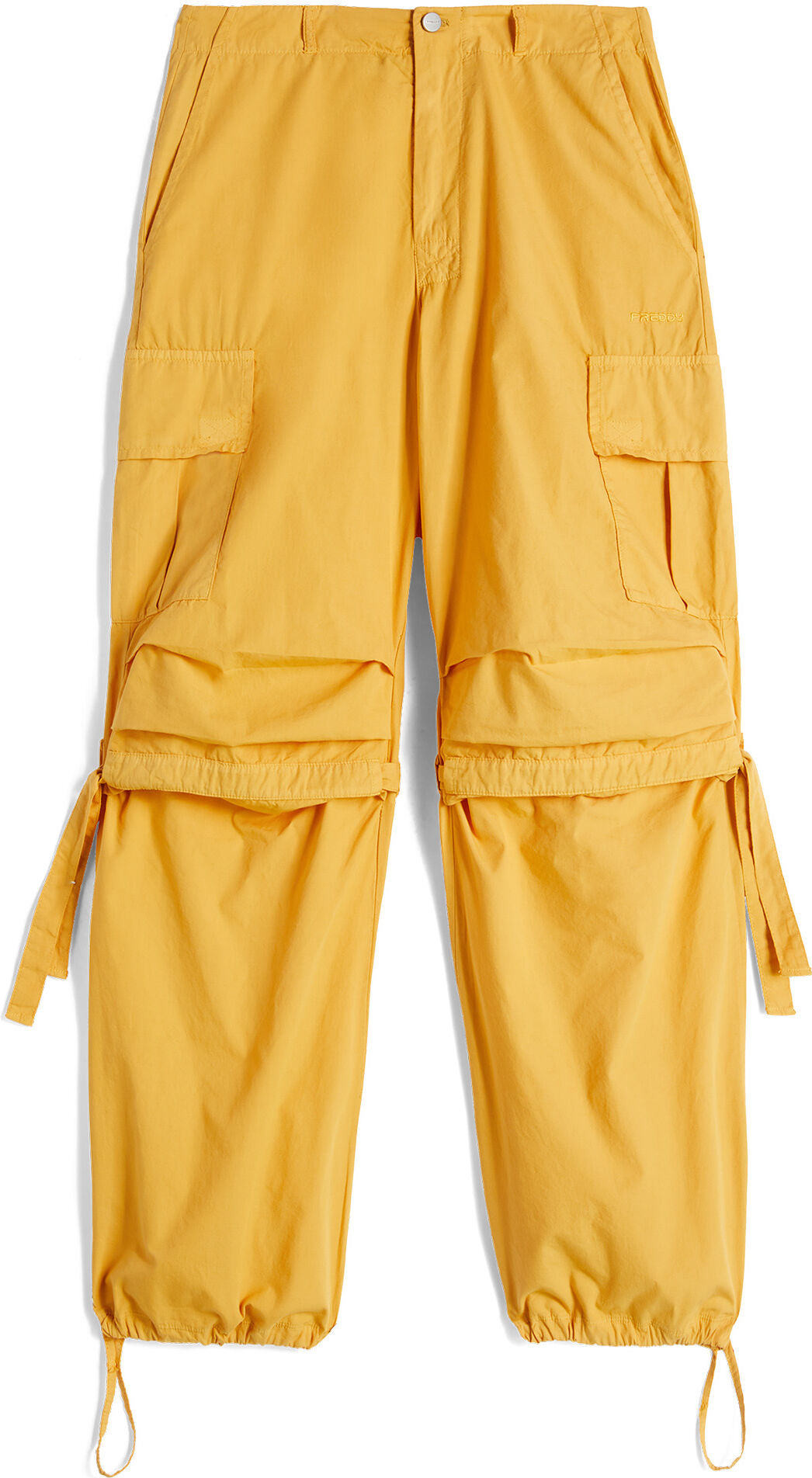 Freddy Pantaloni cargo da donna in tessuto popeline tinto capo Golden Apricot Direct Dyed Donna Extra Large