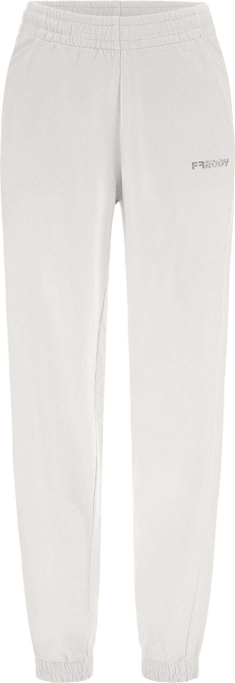 Freddy Pantaloni sportivi in french terry vita e fondo con elastico Lily White Direct Dyed Donna Small