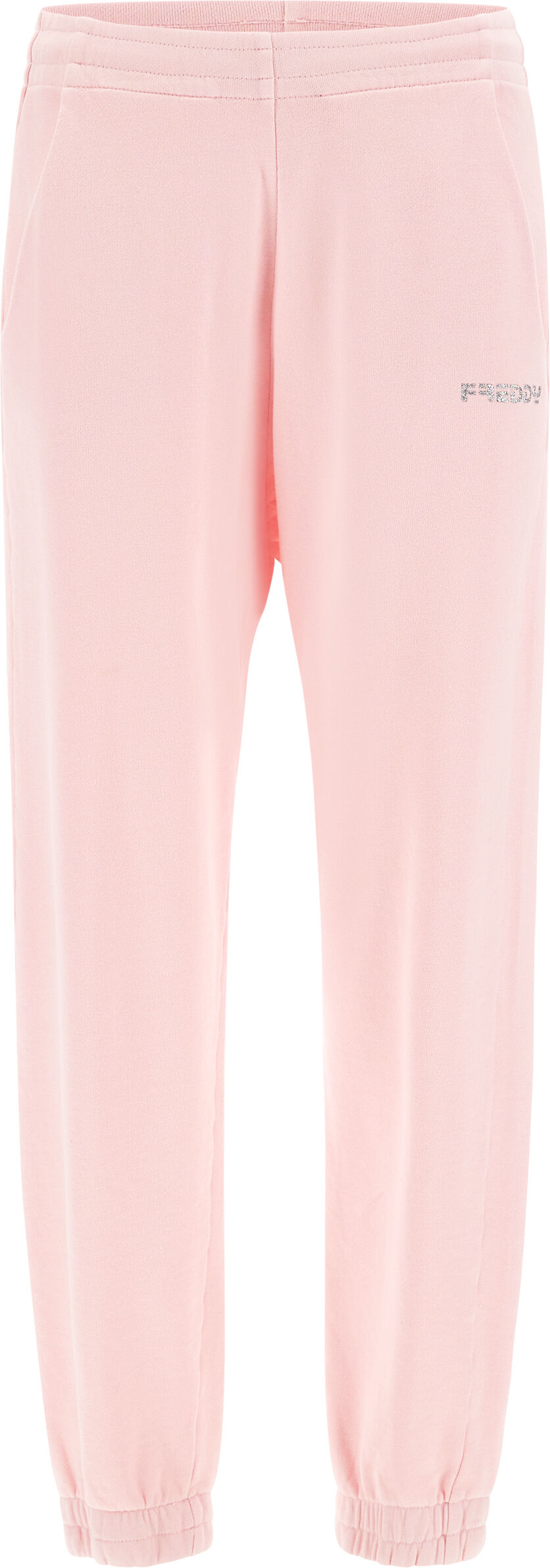 Freddy Pantaloni sportivi in french terry vita e fondo con elastico Crystal Rose Direct Dyed Donna Large