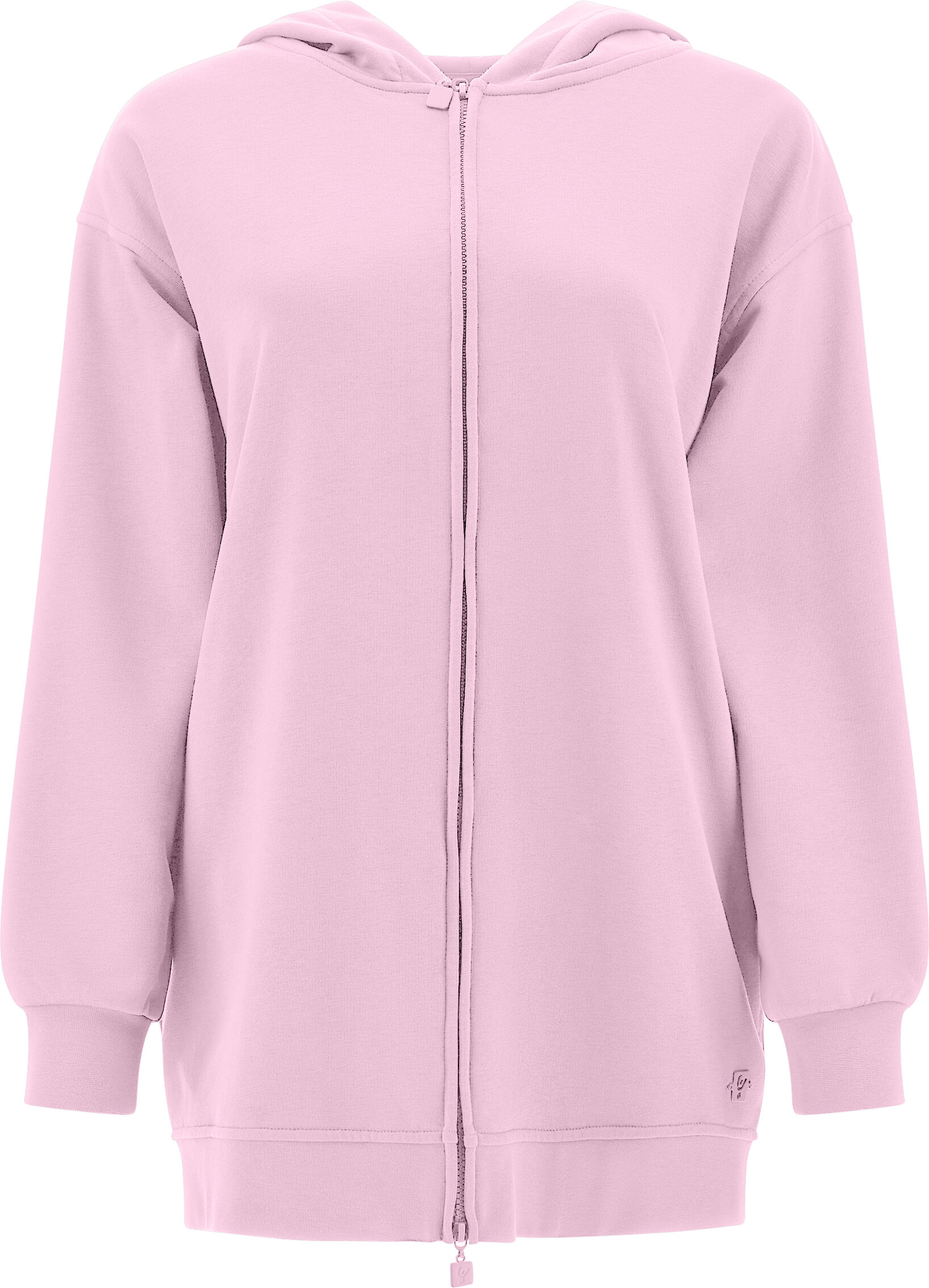 Freddy Felpa comfort zippata maxi lunghezza e cappuccio Pink Lady Donna Small