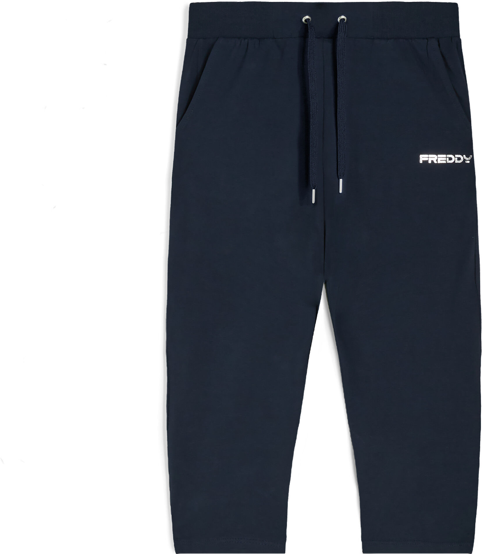 Freddy Pantaloni sportivi da donna lunghezza corsaro in jersey Blu Navy Donna Medium