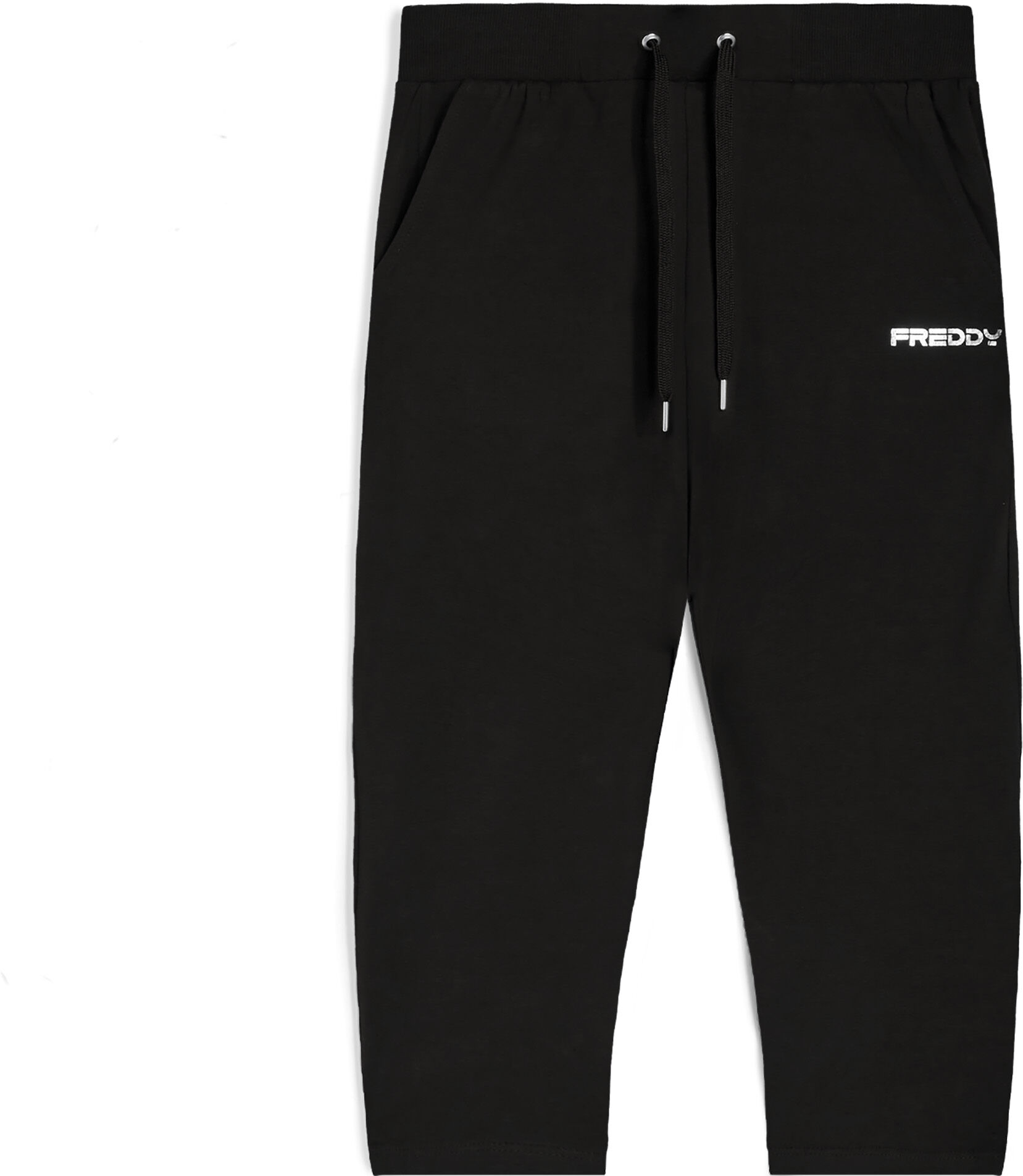 Freddy Pantaloni sportivi da donna lunghezza corsaro in jersey Nero Donna Xx Large