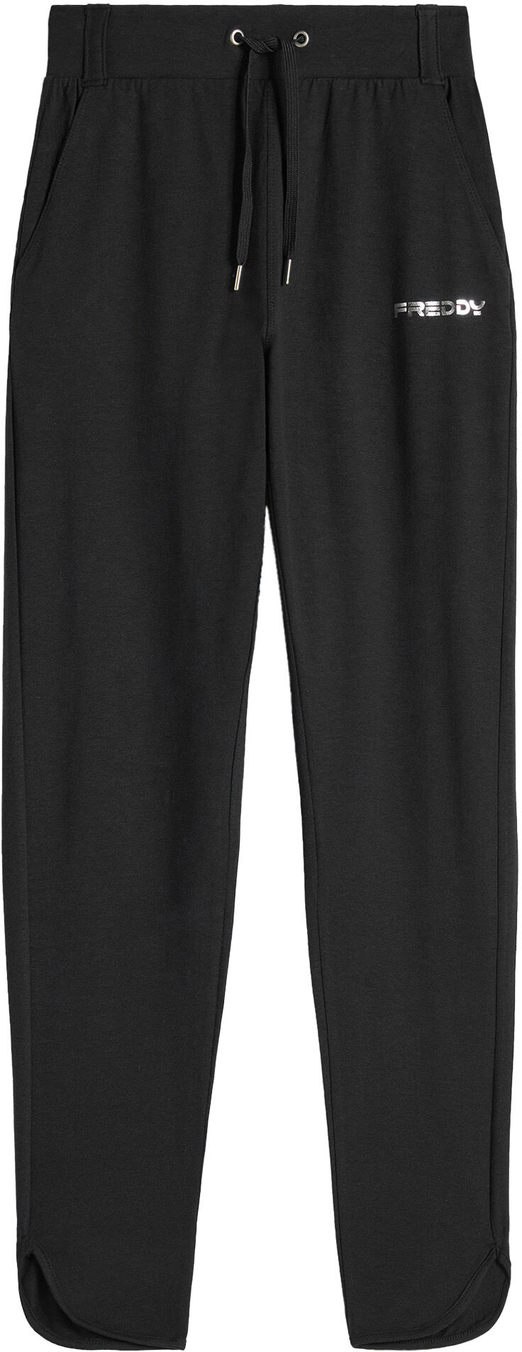 Freddy Pantaloni da donna slim fit in jersey con fondo stondato Nero Donna Small