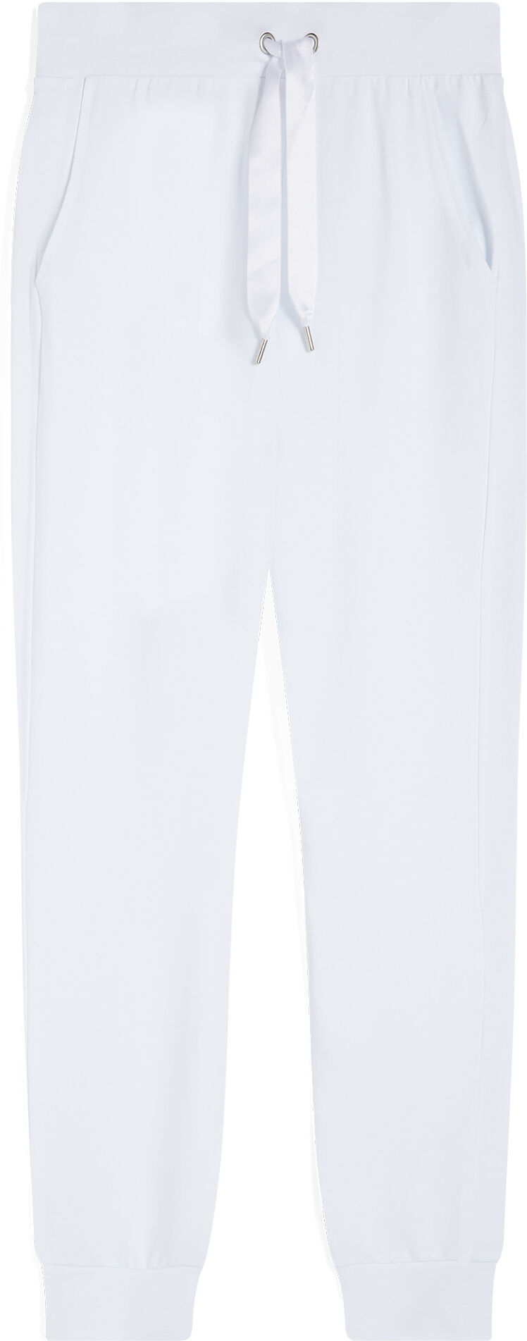 Freddy Pantaloni donna in french terry modal con fondo a polsino Bianco Donna Extra Large