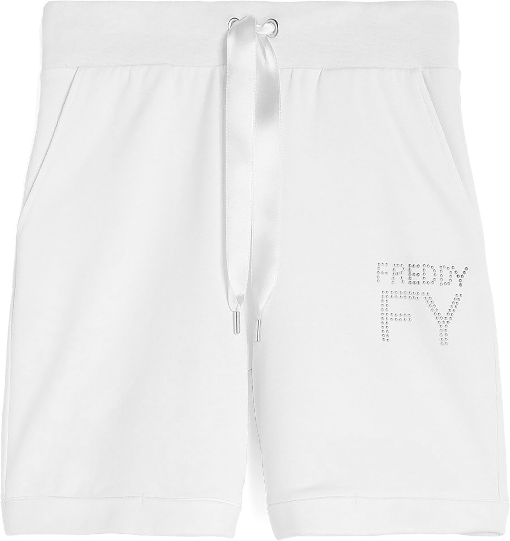 Freddy Pantaloncini donna comfort fit in french terry modal Bianco Donna Medium