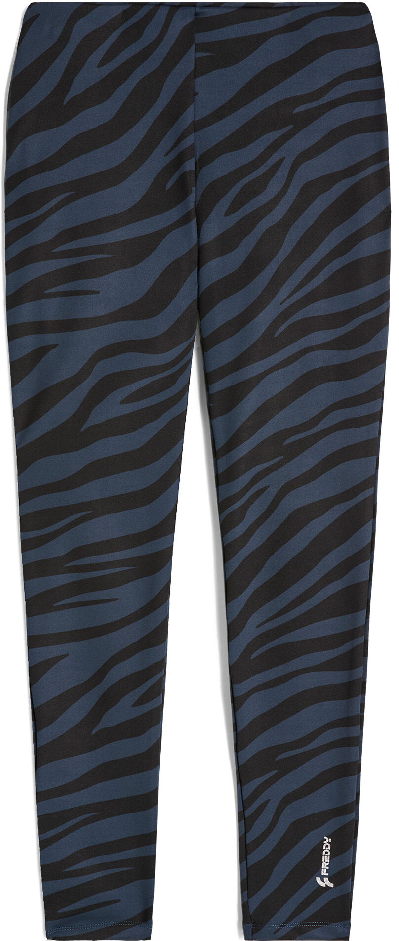 Freddy Leggings in jersey stretch stampa zebrata in tono Zebra Animalier - Black Donna Small