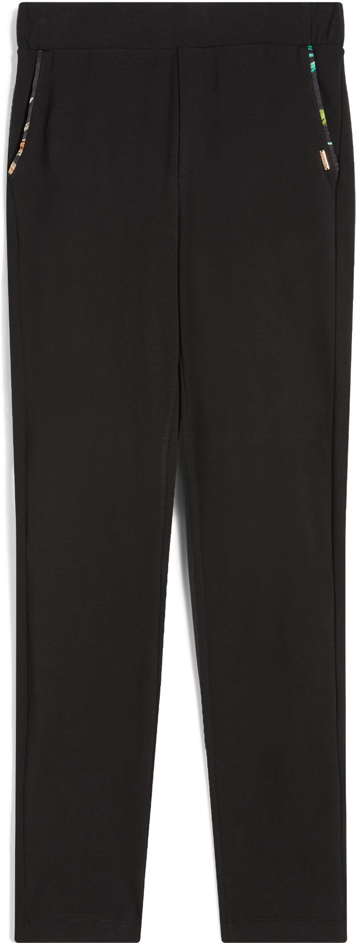 Freddy Pantaloni donna in jersey stretch con dettagli tropical Black -B&W Allover Flower Donna Medium