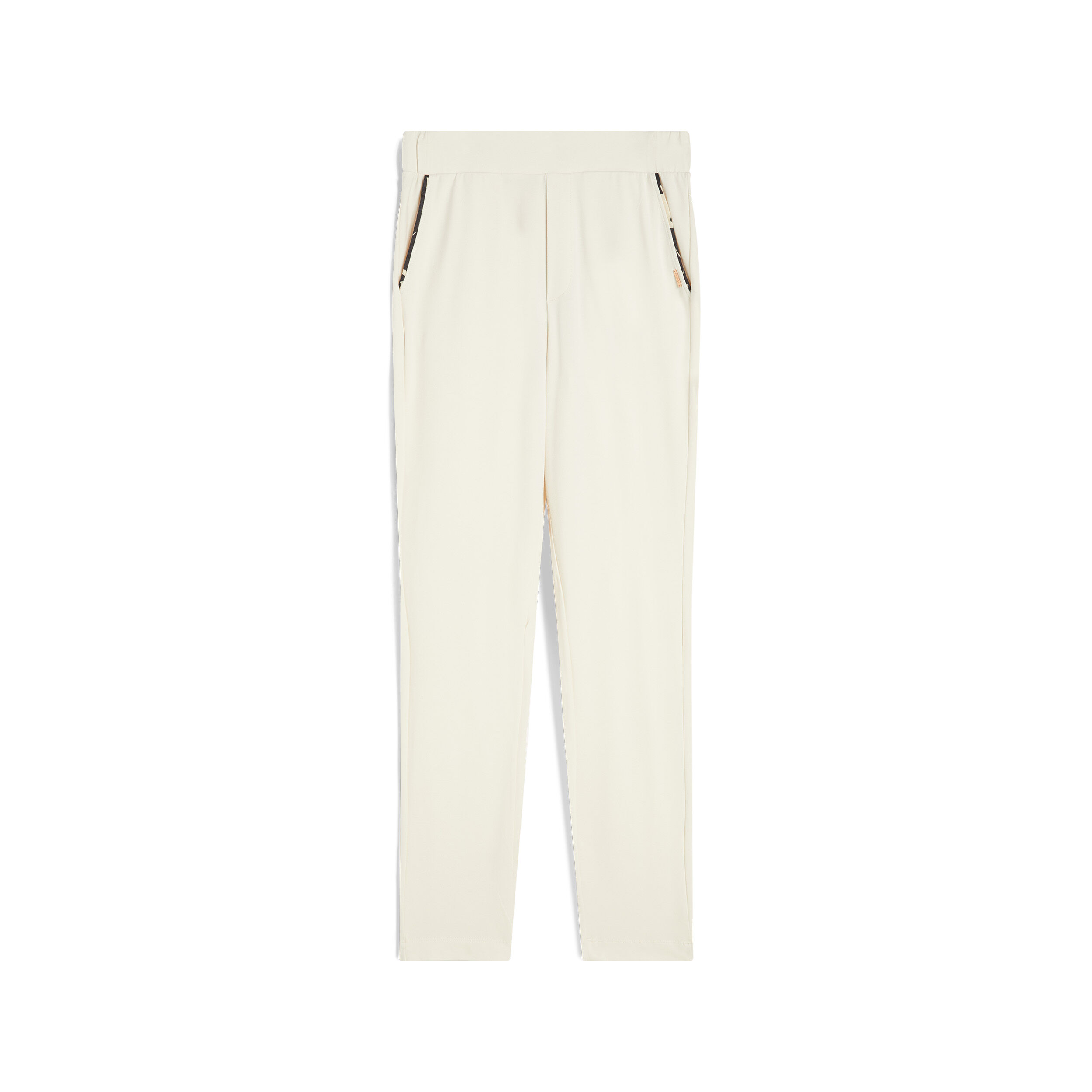 Freddy Pantaloni donna in jersey stretch con dettagli tropical White-B&W Allover Flower Donna Medium