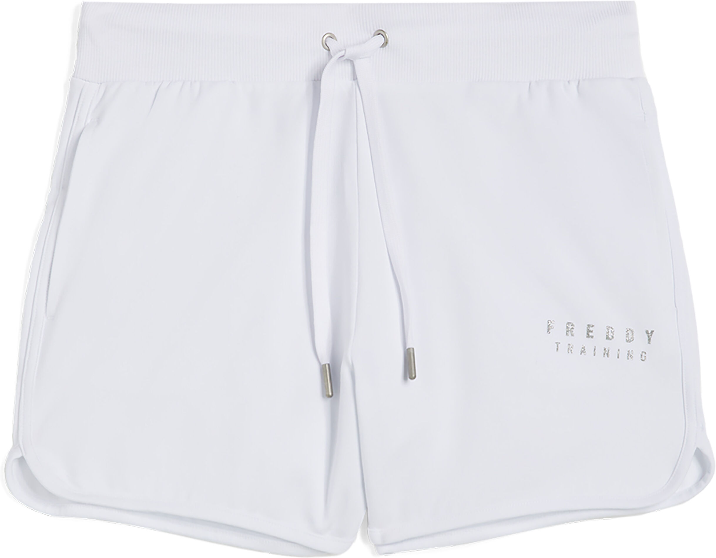 Freddy Pantaloni shorts da donna in heavy jersey stretch Bianco Donna Medium