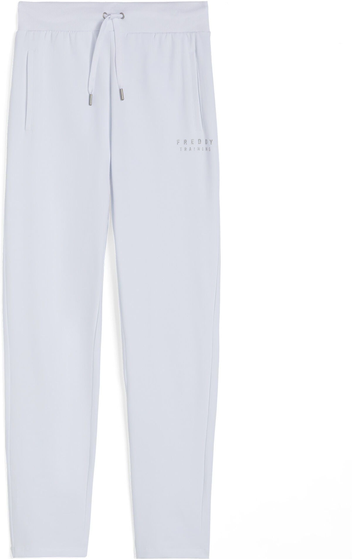 Freddy Pantaloni donna in heavy jersey stretch fondo dritto Bianco Donna Small