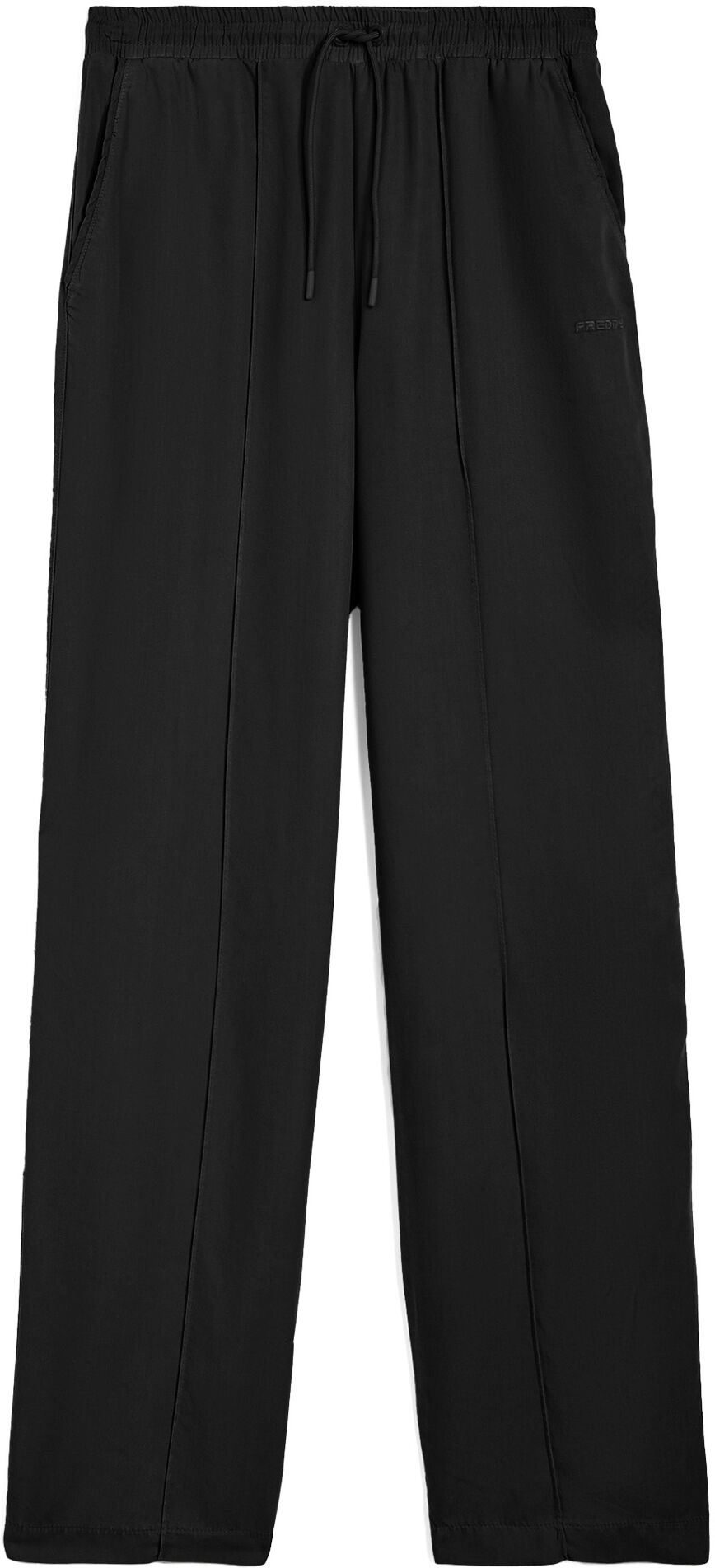 Freddy Pantaloni donna gamba ampia in twill lyocell Nero Donna Extra Small