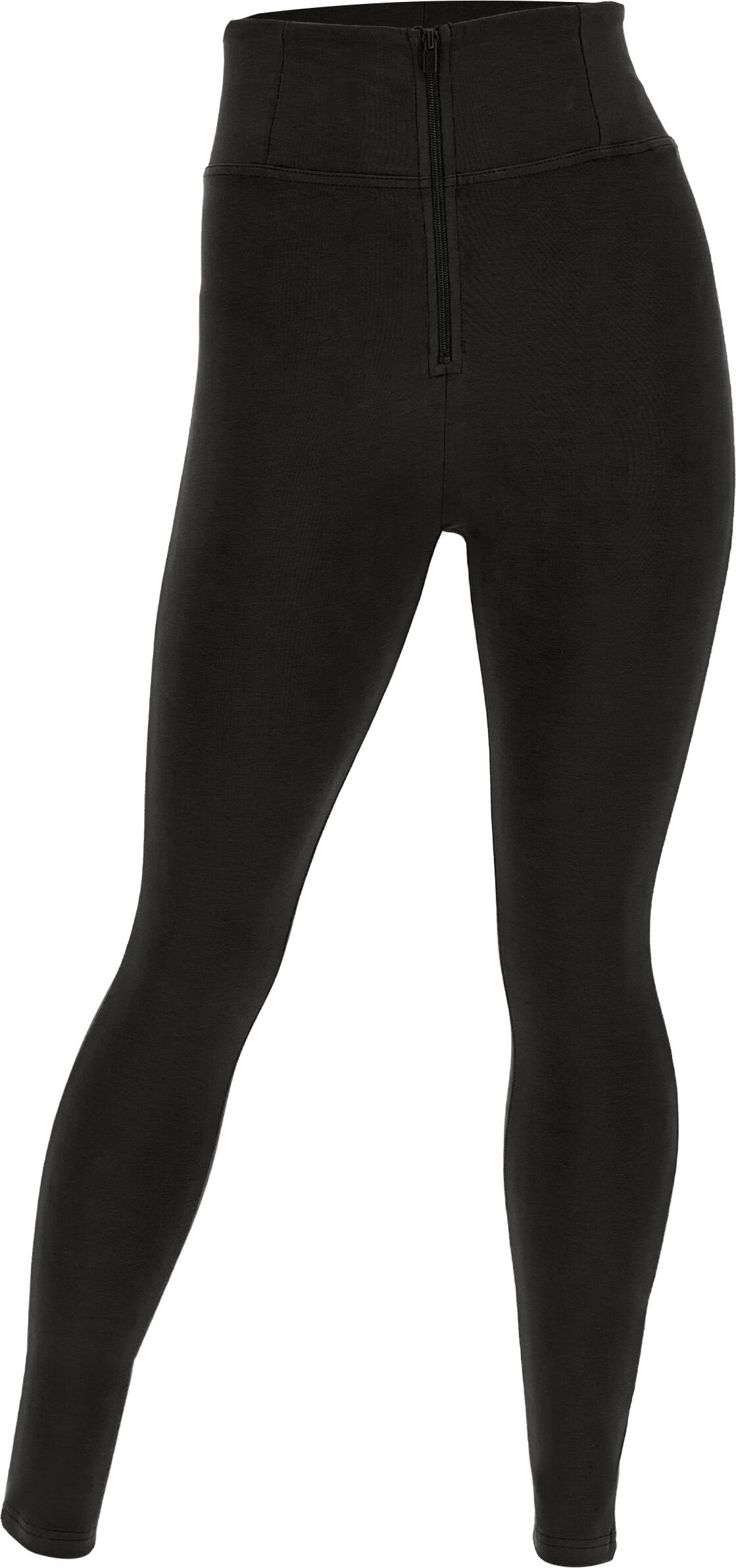 Freddy Pantaloni push up WR.UP® curvy vita alta cotone organico Nero Donna Large