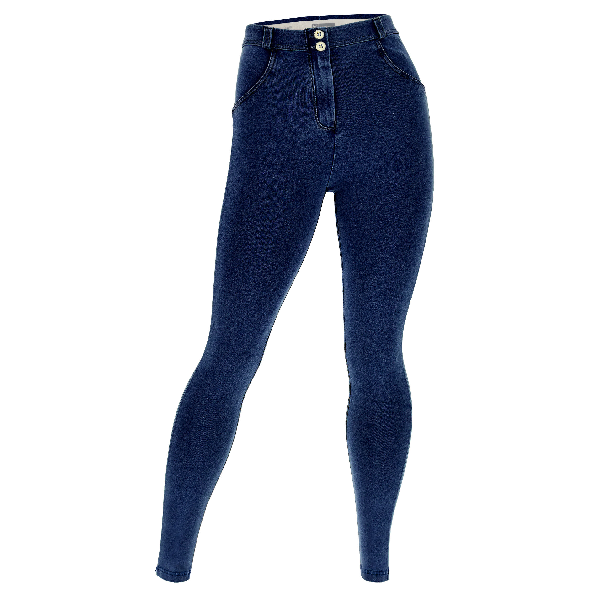 Freddy Jeggings push up WR.UP® curvy gamba skinny in cotone Dark Jeans-Seams On Tone Donna Small