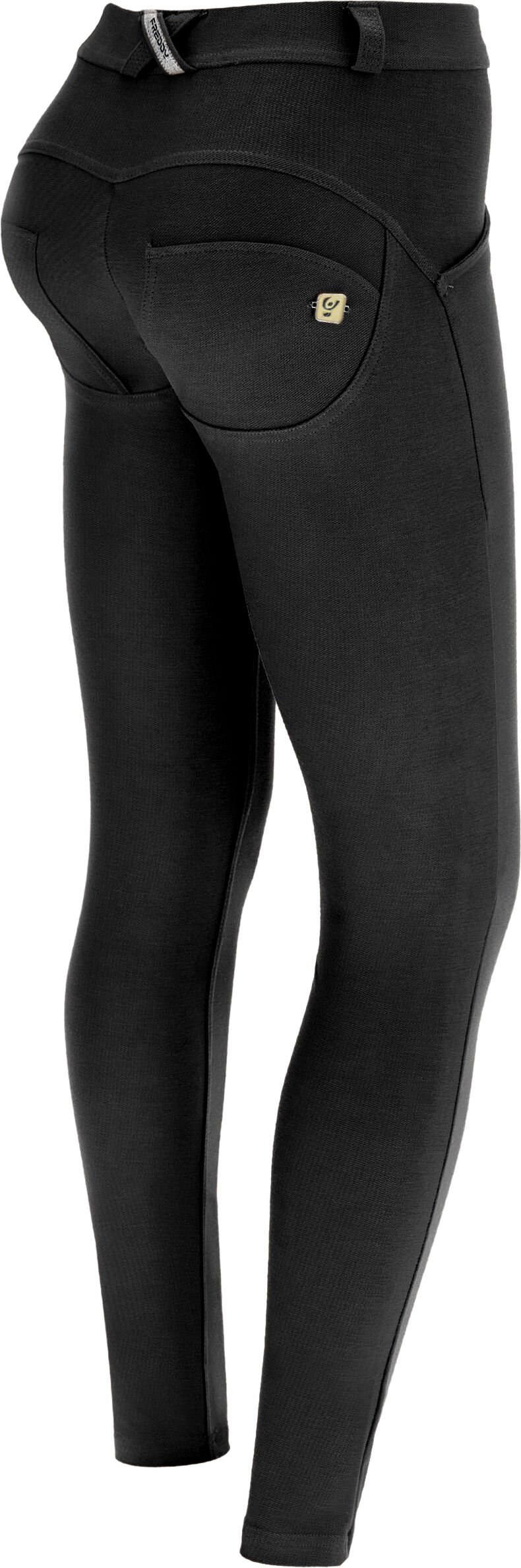 Freddy Pantaloni push up WR.UP® in jersey drill ecosostenibile Nero Donna Extra Large