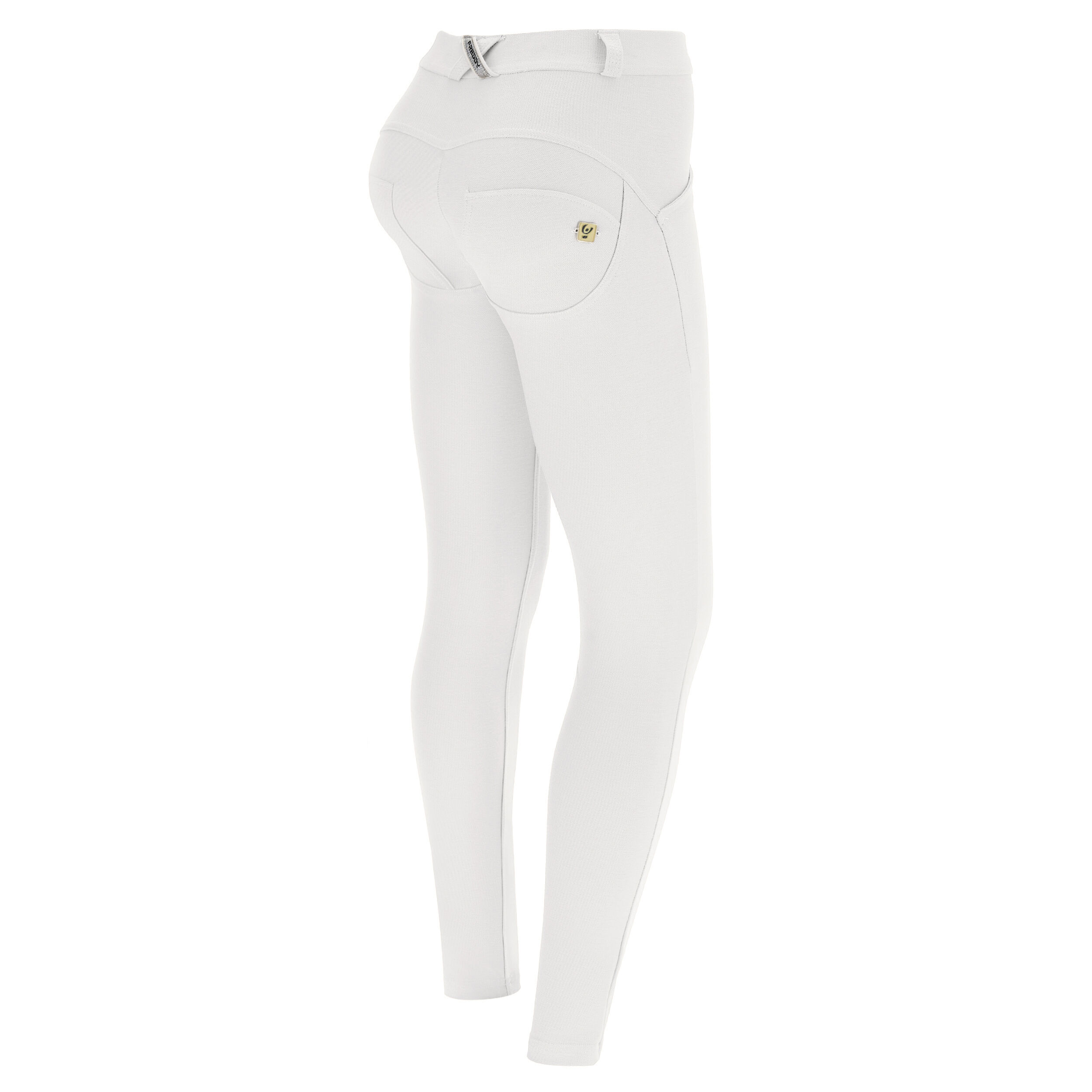 Freddy Pantaloni push up WR.UP® in jersey drill ecosostenibile Bianco Donna Medium