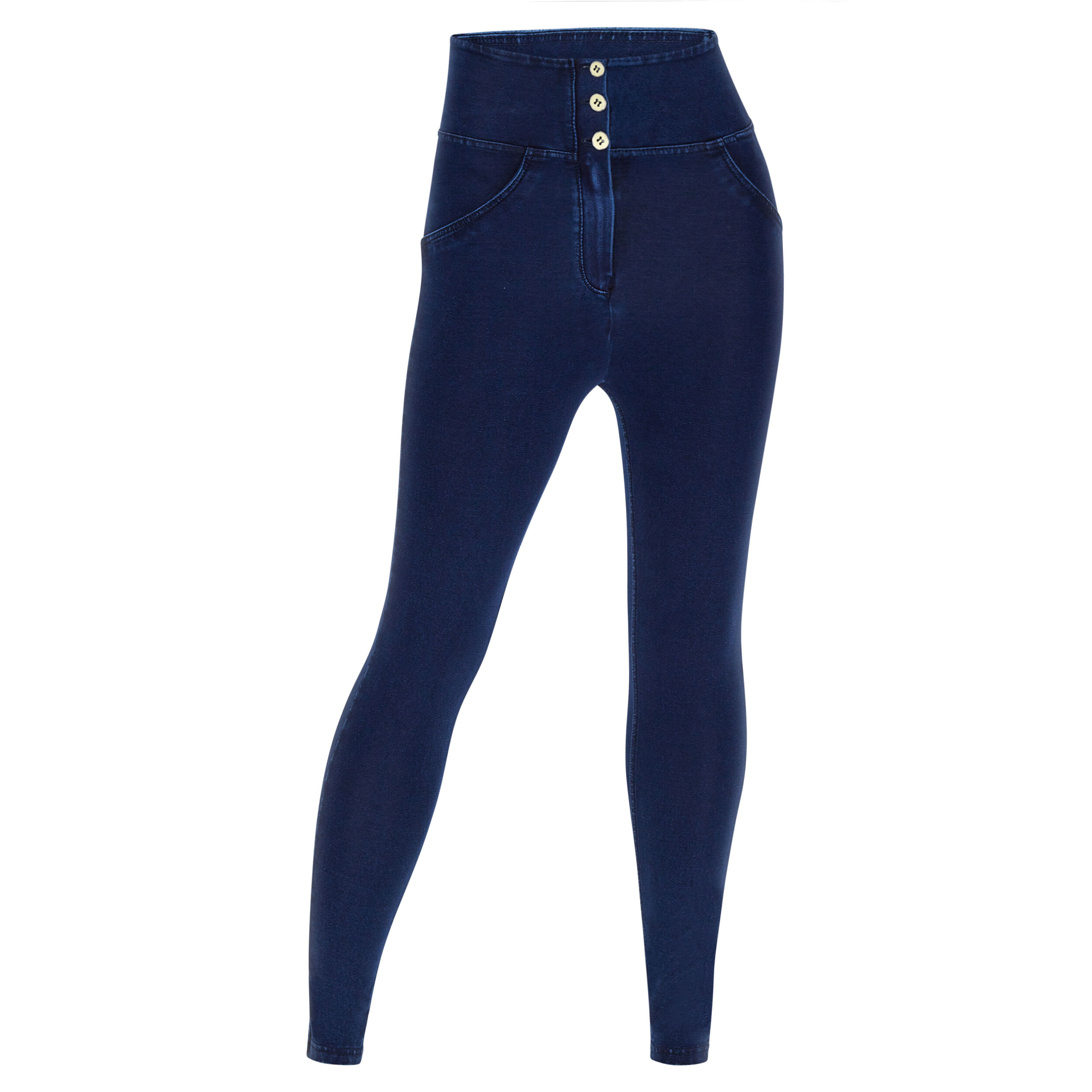 Freddy Jeggings push up WR.UP® curvy superskinny vita alta Dark Jeans-Seams On Tone Donna Small