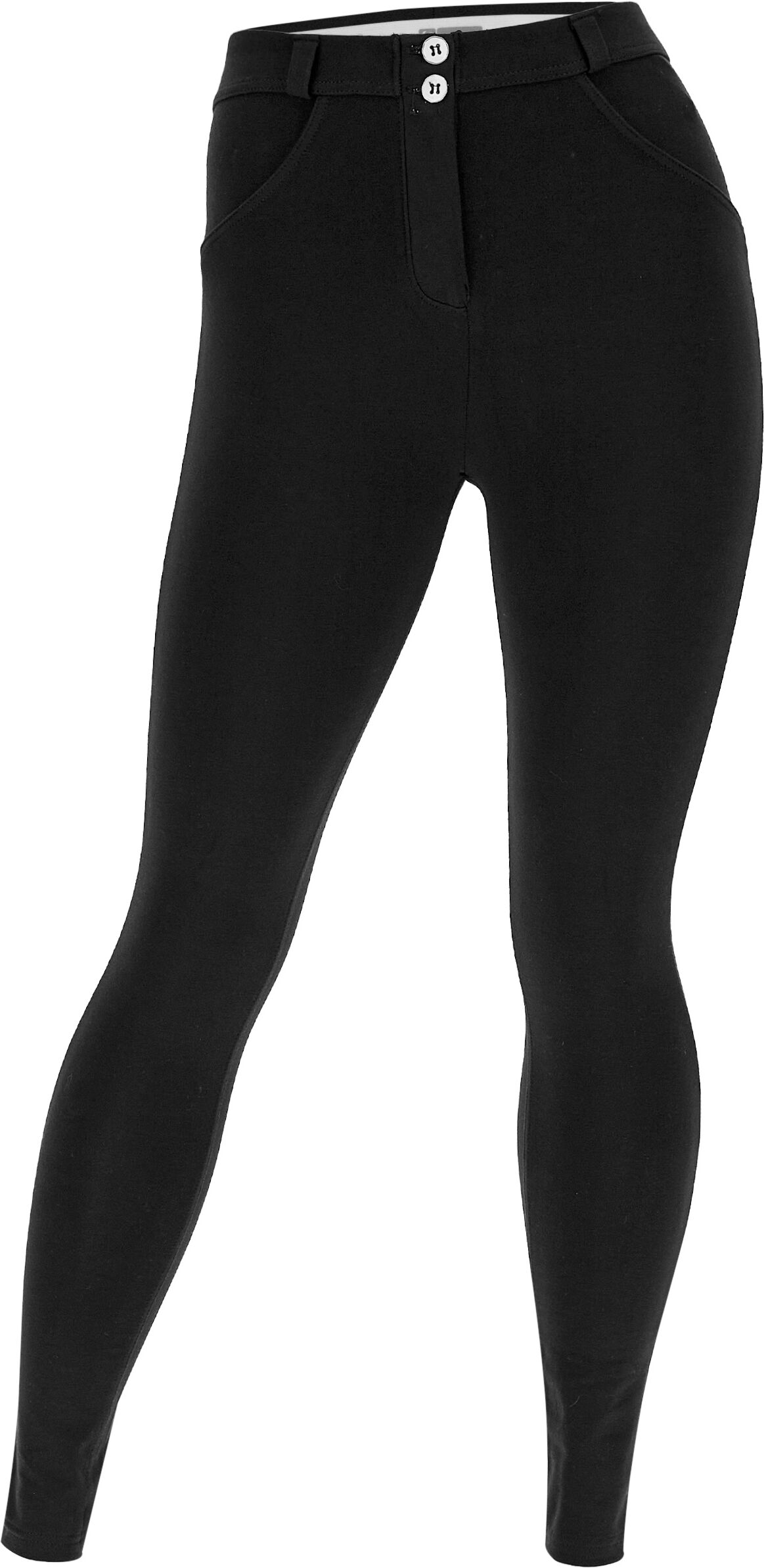 Freddy Pantaloni push up WR.UP® curvy gamba superskinny in cotone Nero Donna Xxs