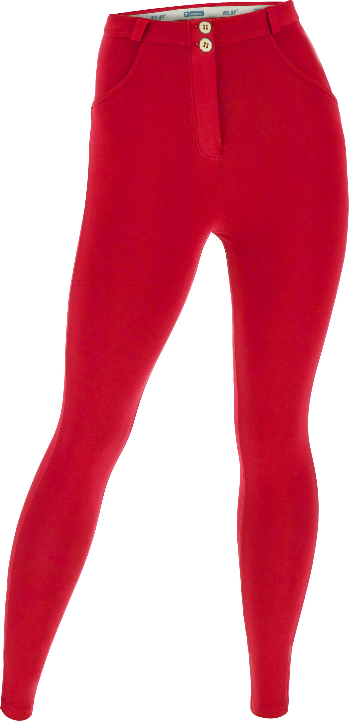 Freddy Pantaloni push up WR.UP® curvy gamba superskinny in cotone Tango Red Donna Small