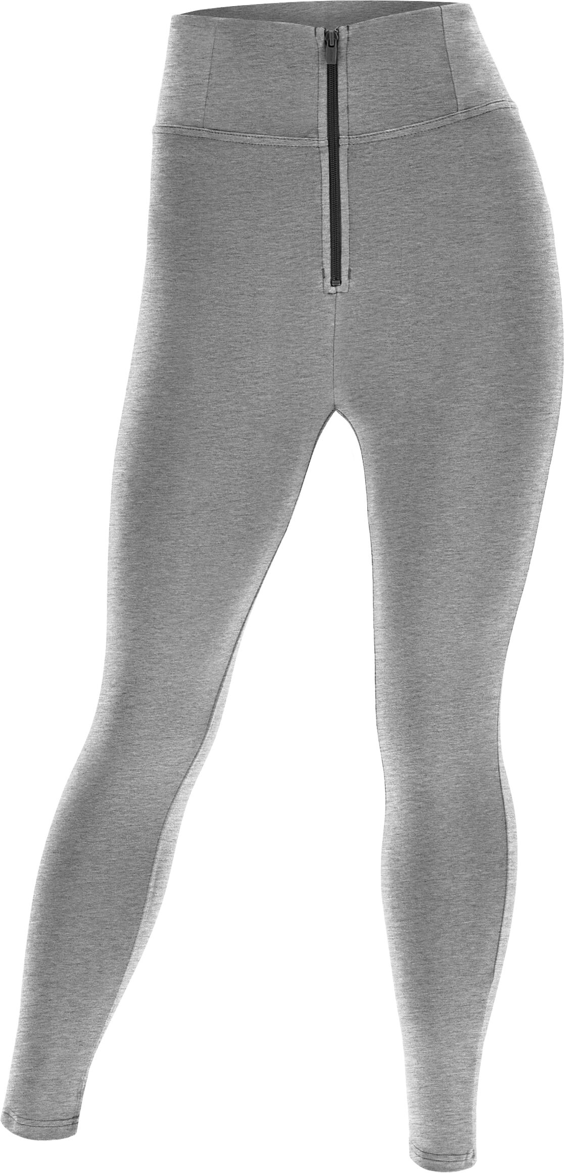 Freddy Pantaloni push up WR.UP® 7/8 curvy vita alta con zip Grigio Mélange Donna Medium