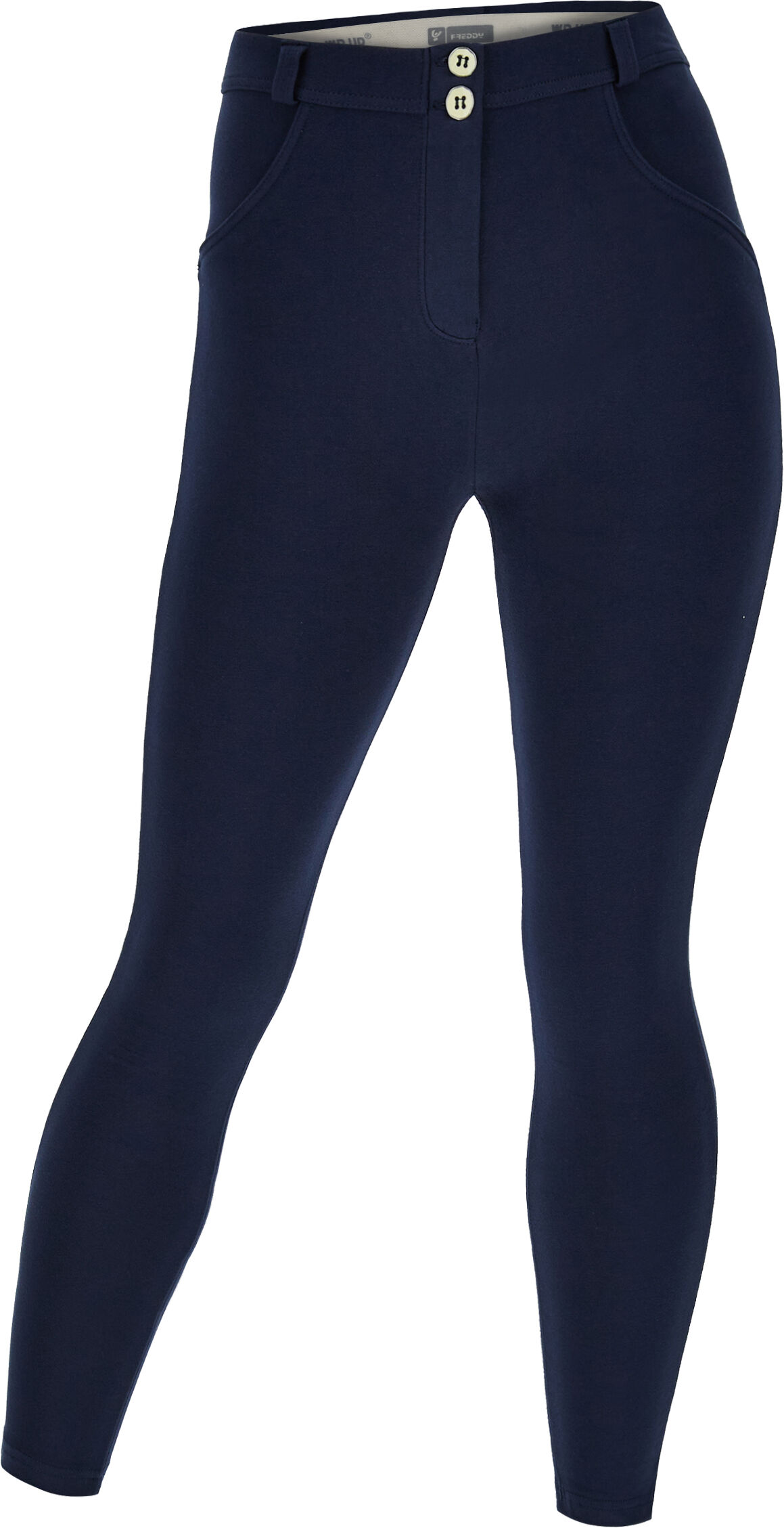 Freddy Pantaloni push up WR.UP® 7/8 curvy cotone organico Blu Navy Donna Medium