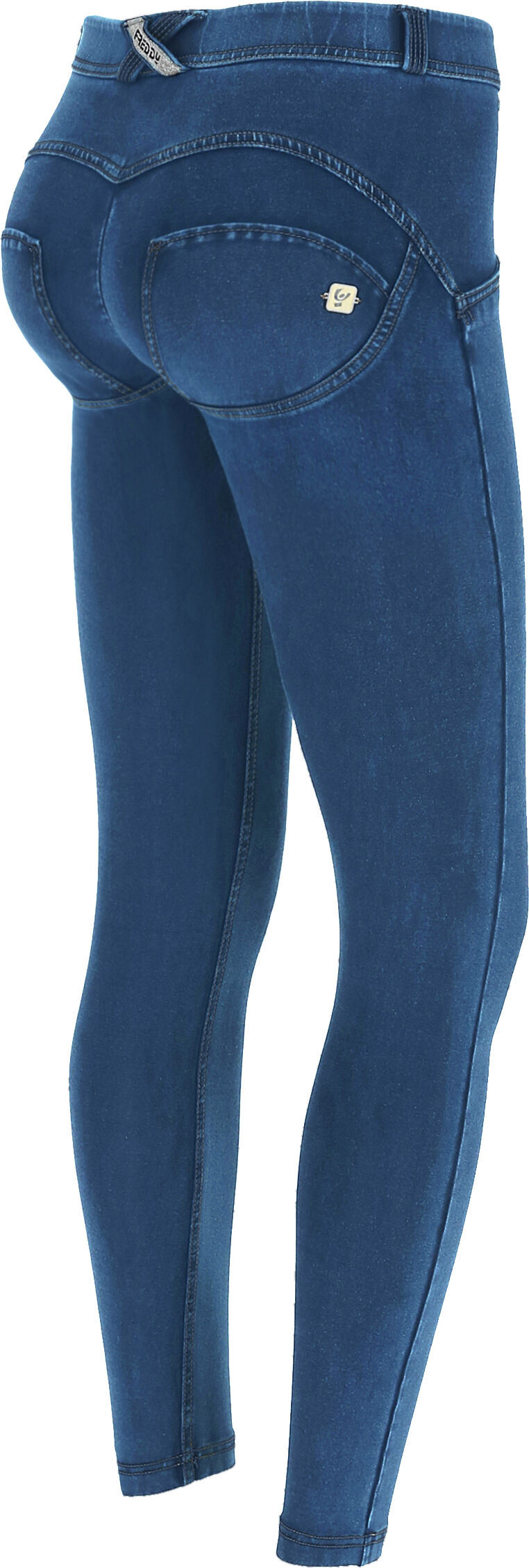 Freddy Jeggings push up WR.UP® 7/8 superskinny jersey organico Light Blue-Seams On Tone Donna Large