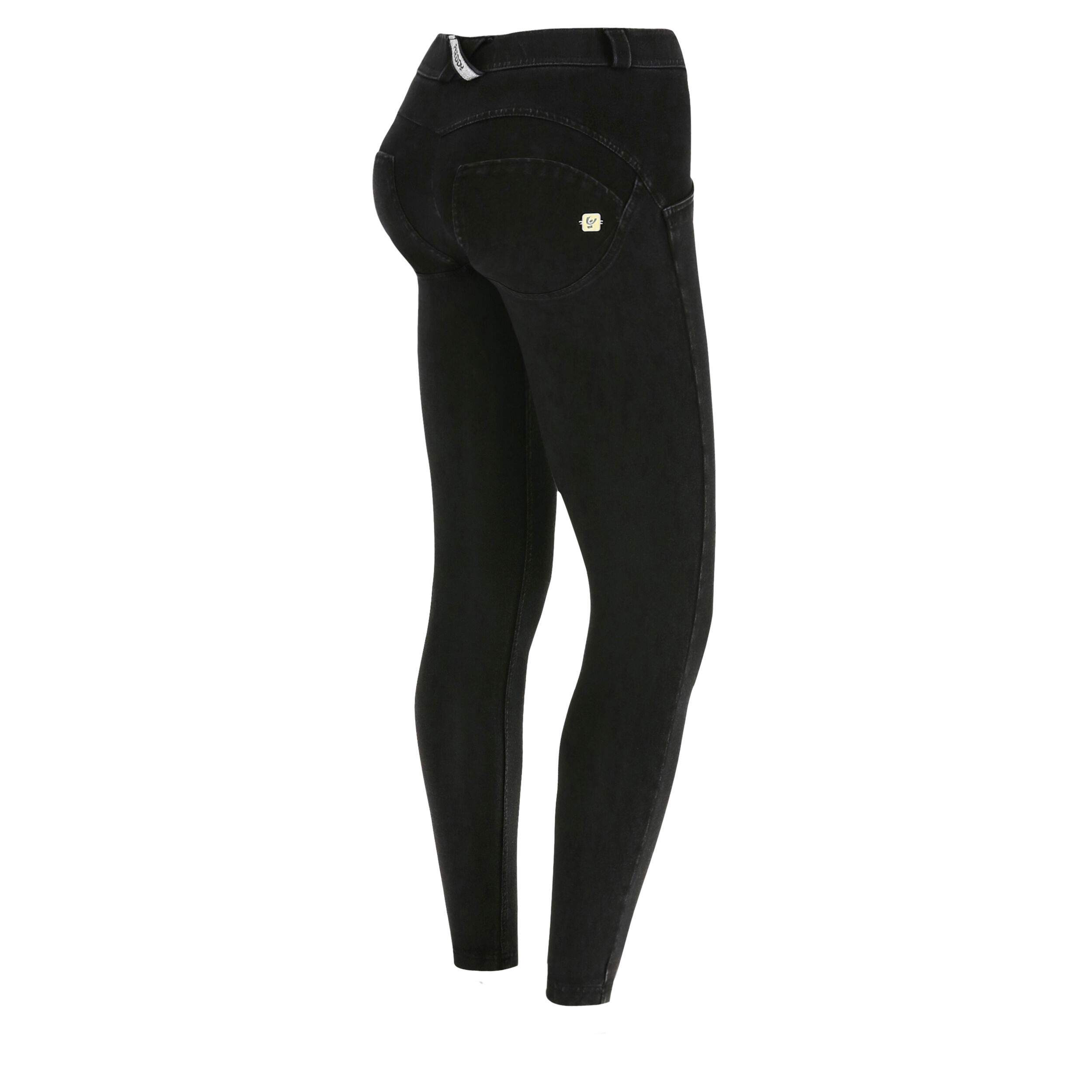 Freddy Jeggings push up WR.UP® 7/8 superskinny jersey organico Jeans Nero-Cuciture In Tono Donna Large