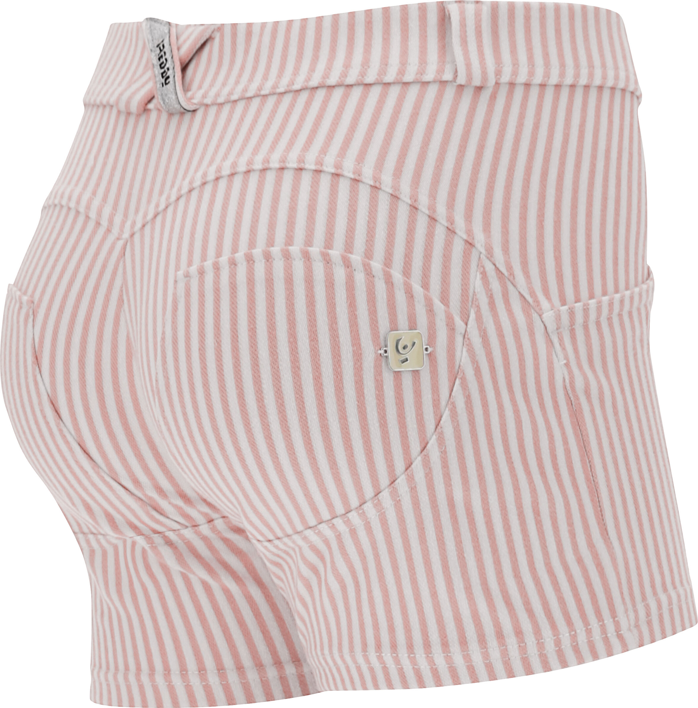 Freddy Shorts push up WR.UP® a righe colore pastello Rose Cloud-White Stripes Donna Small