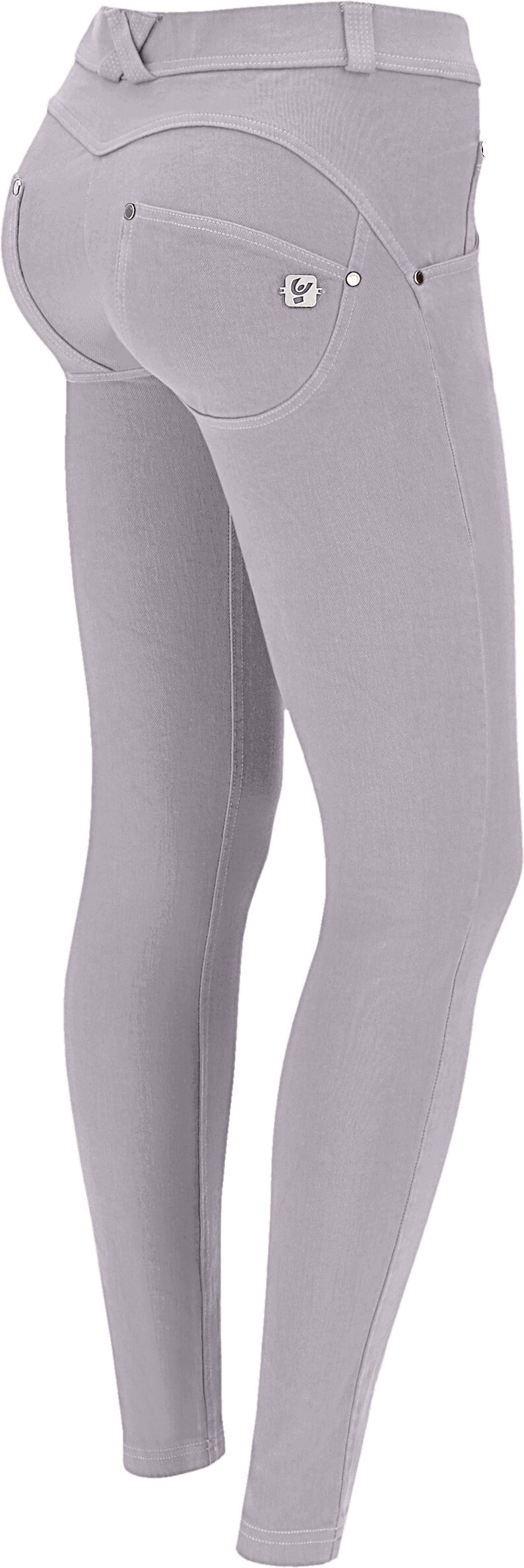 Freddy Pantaloni push up WR.UP® vita alta superskinny tessuto navetta Gull Gray Donna Large