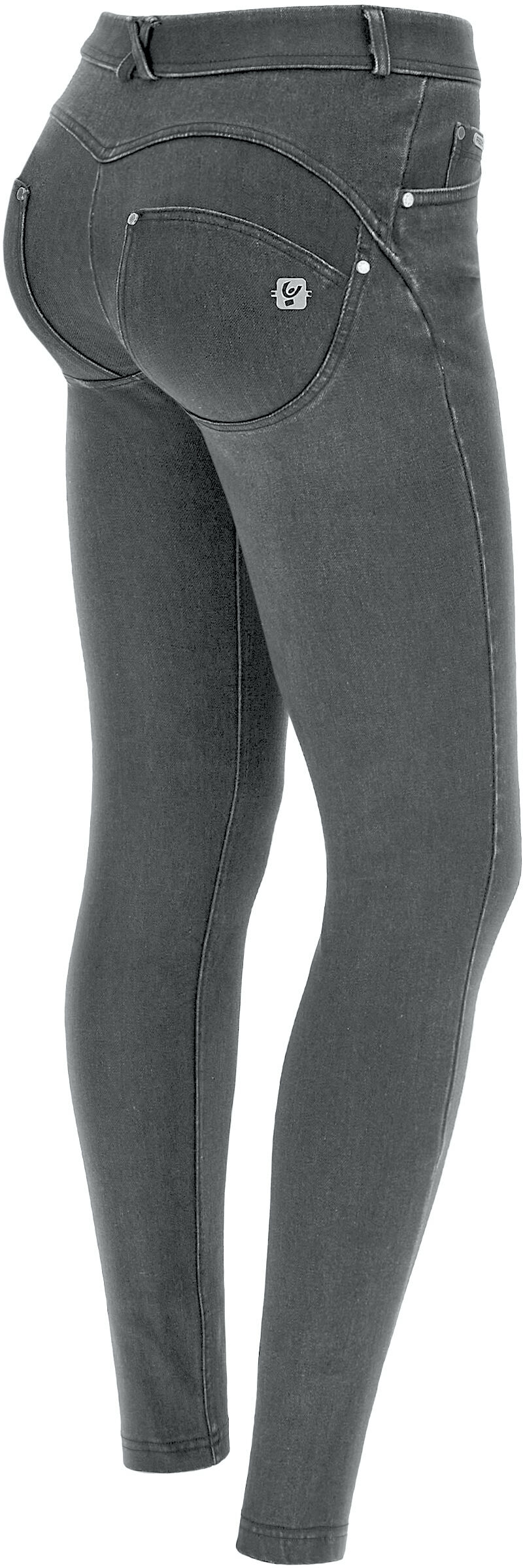 Freddy Jeans push up WR.UP® vita alta superskinny in denim navetta Light Grey-Seams Black Donna Xxs