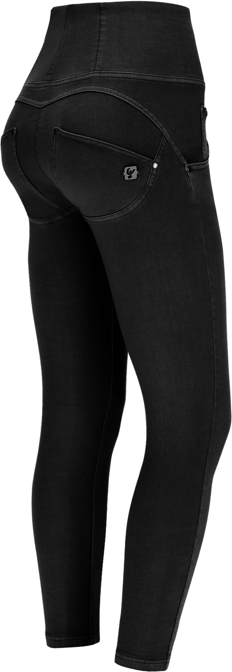 Freddy Pantaloni push up WR.UP® 7/8 superskinny in tessuto navetta Nero Donna Medium