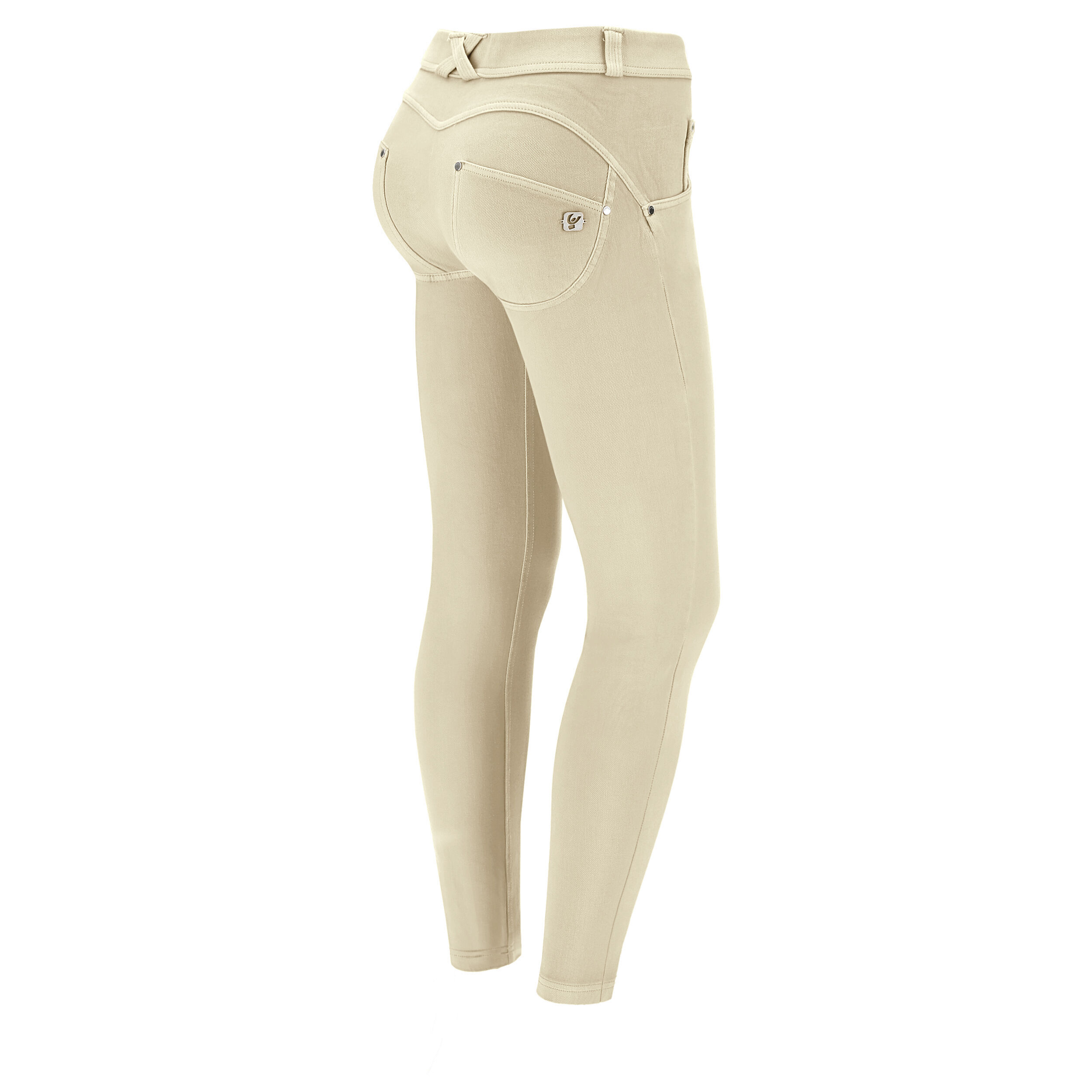 Freddy Pantaloni push up WR.UP® 7/8 superskinny tessuto navetta ecologico Brown Rice Donna Small