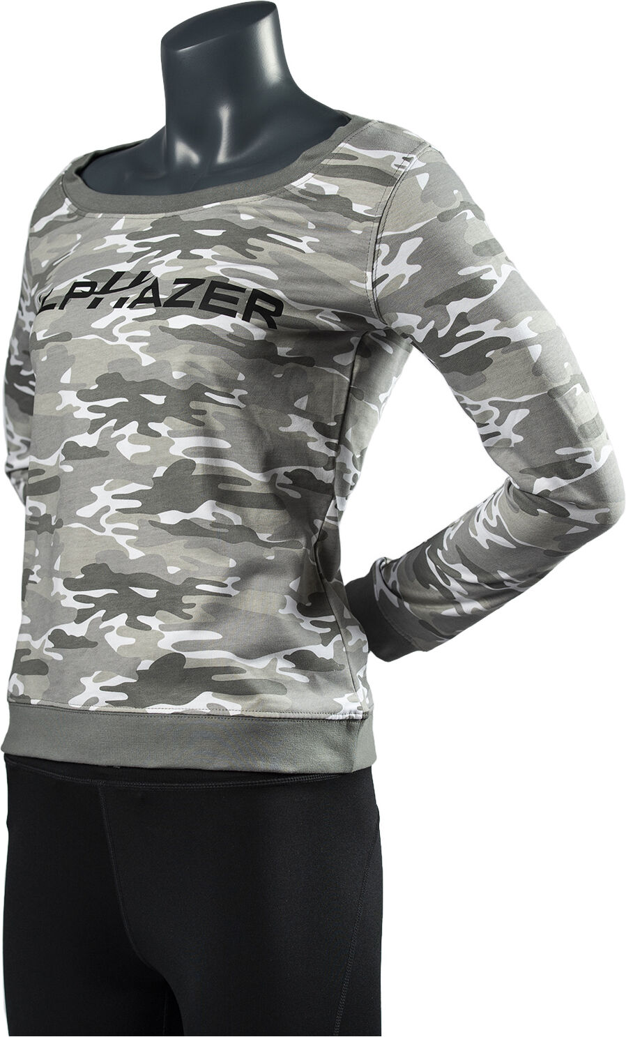 ALPHAZER OUTFIT Felpa Camouflage Donna Colore: Grigio M