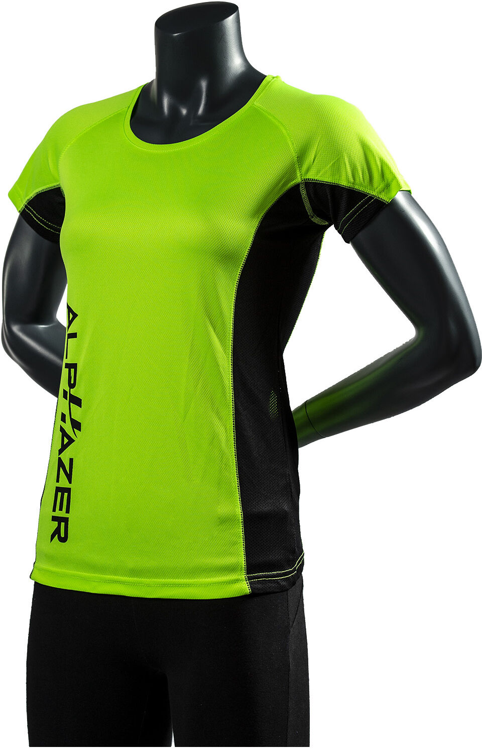 ALPHAZER OUTFIT T-Shirt Tecnica Donna Colore: Verde / Nero M