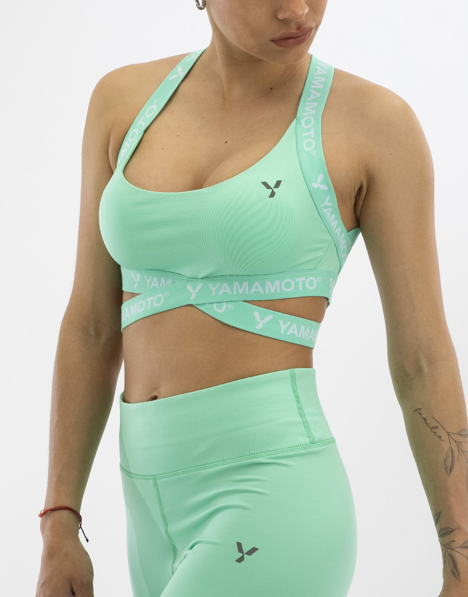 YAMAMOTO OUTFIT Fitness Bra Verde Acqua M