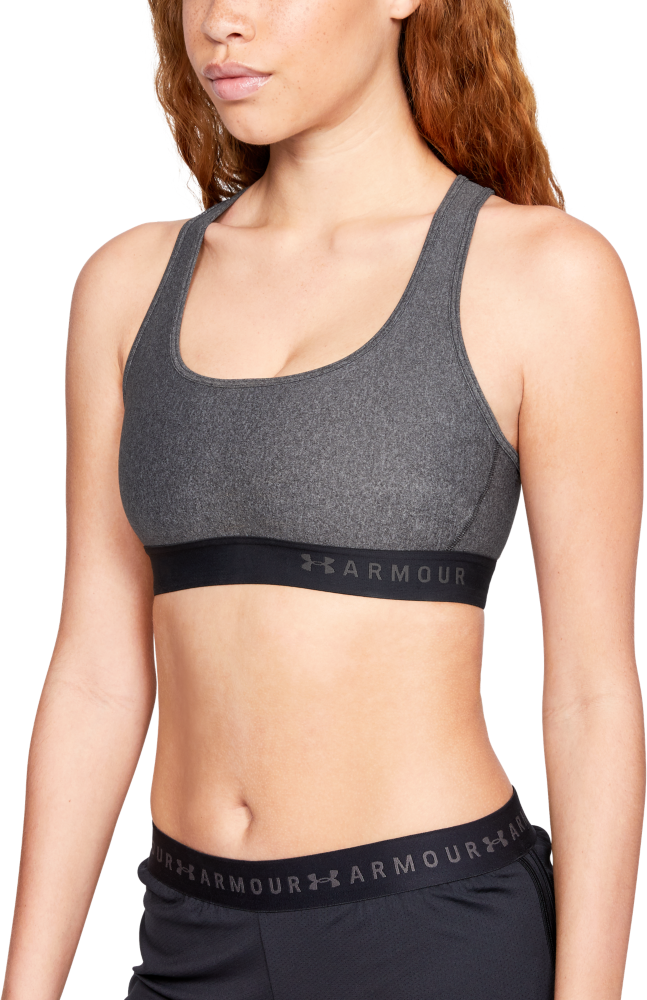 Under Armour Reggiseno Sportivo Mid Crossback Grigio Donna XS