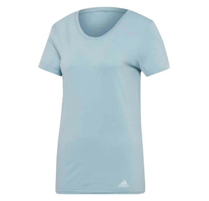 ADIDAS maglia runnng manica corta 25 7 grigio donna S