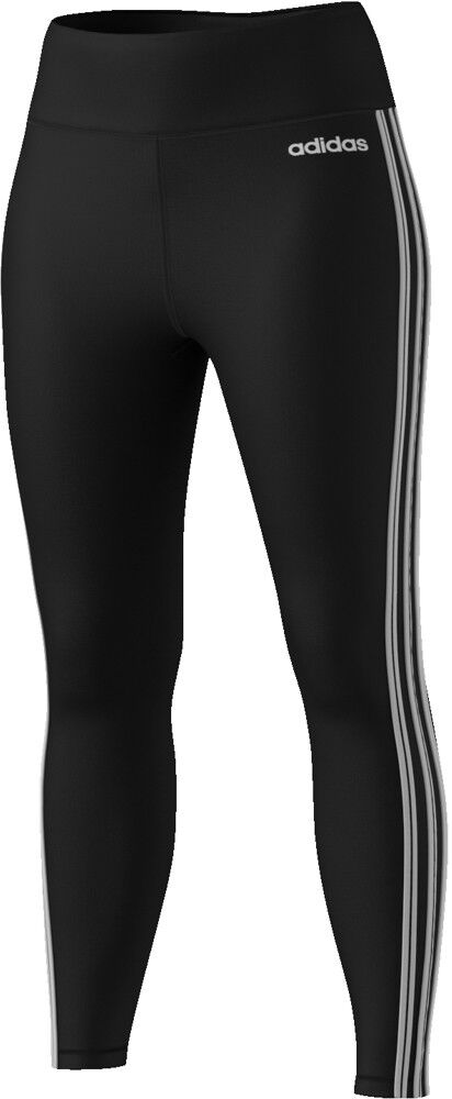 ADIDAS leggings sportivi alti 3 stripe nero donna M