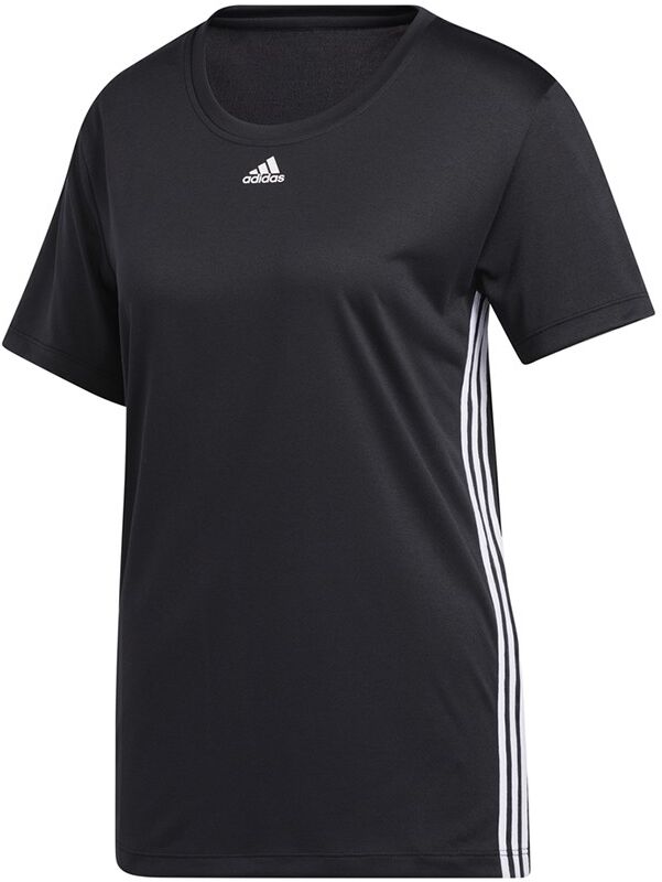 ADIDAS maglietta palestra 3 stripes nero donna M