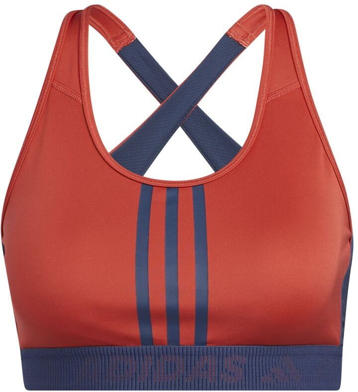 ADIDAS reggiseno sportivo 3stripes rosso donna S